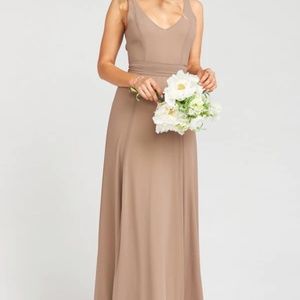 Show me your mumu- Jenn dress (hemmed) in Dune Chiffon